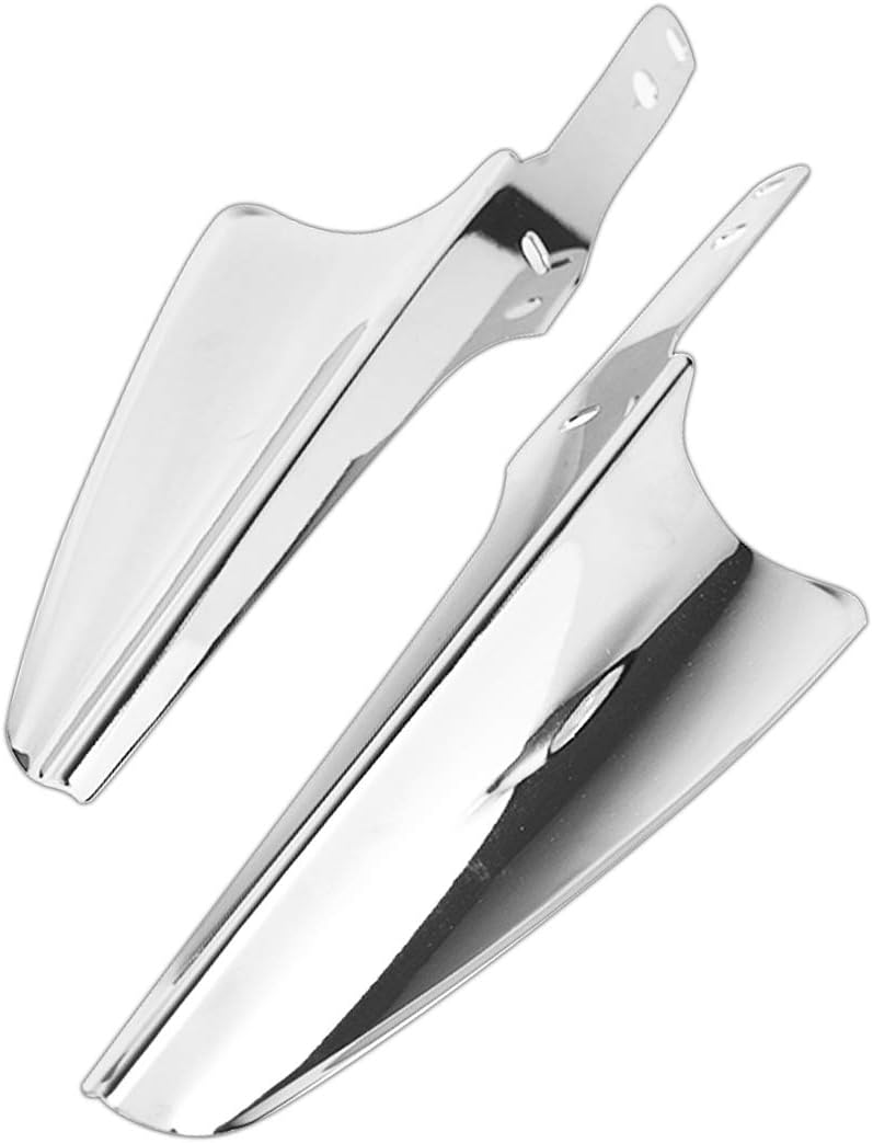 CARGLETRUE Motorcycle Front Fork Mount Wind Deflectors Windshield Fit for Harley Touring Road King Street Glide Electra Glide 1995-2023 CVO, Front Fork Mount Fit for Touring FLHT FLHR FLHX 1995-2023 Chrome - Image 4